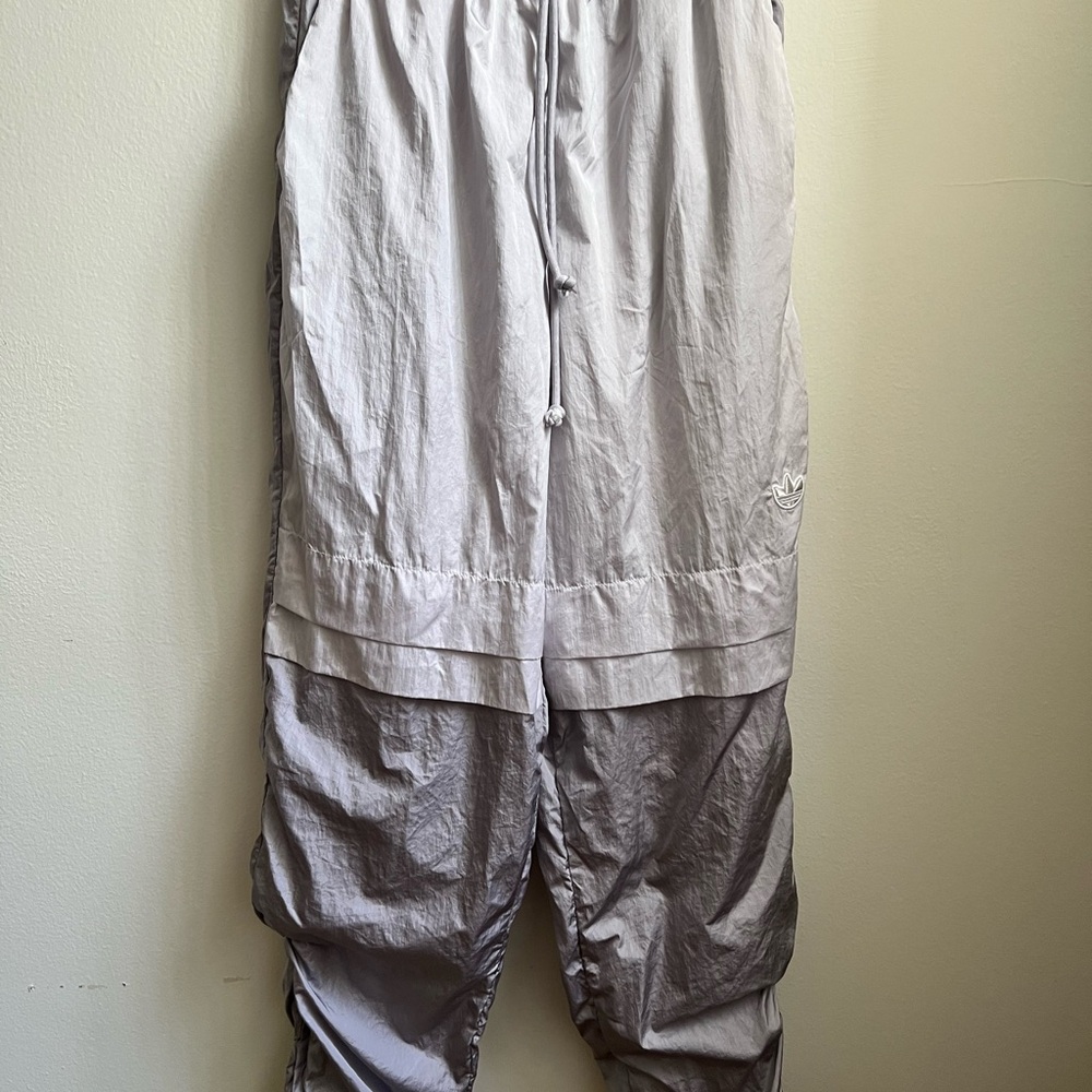 adidas Light Gray & Silver Joggers